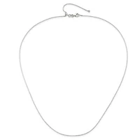 Sterling Silver Polished Adjustable Necklace