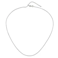 Sterling Silver Polished Adjustable Necklace