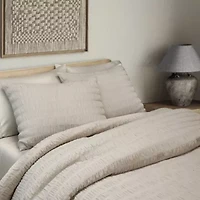 Noriah Ruched Stripe Comforter Set