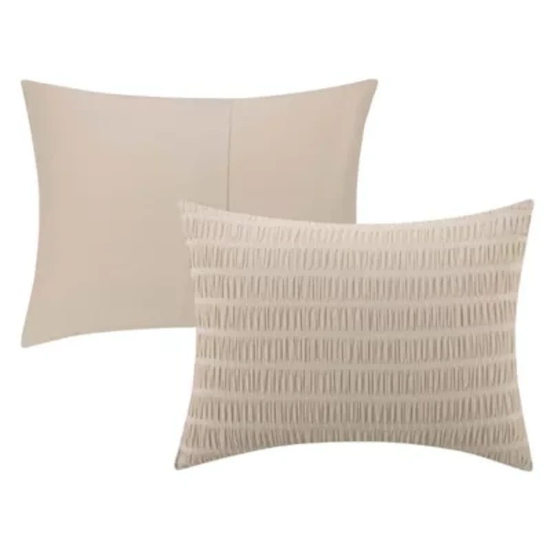 Noriah Ruched Stripe Comforter Set
