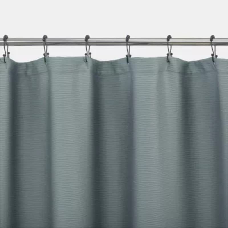 Merrow Puckered Wave Buttonhole Shower Curtain