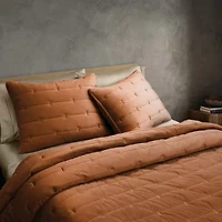 Malone Luxe Channeled Velvet Quilt Set