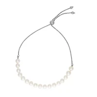 14K Gold Pearl Bolo Bracelet