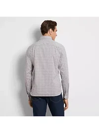 Cronbie Long Sleeve Stainshield Tattersall Shirt
