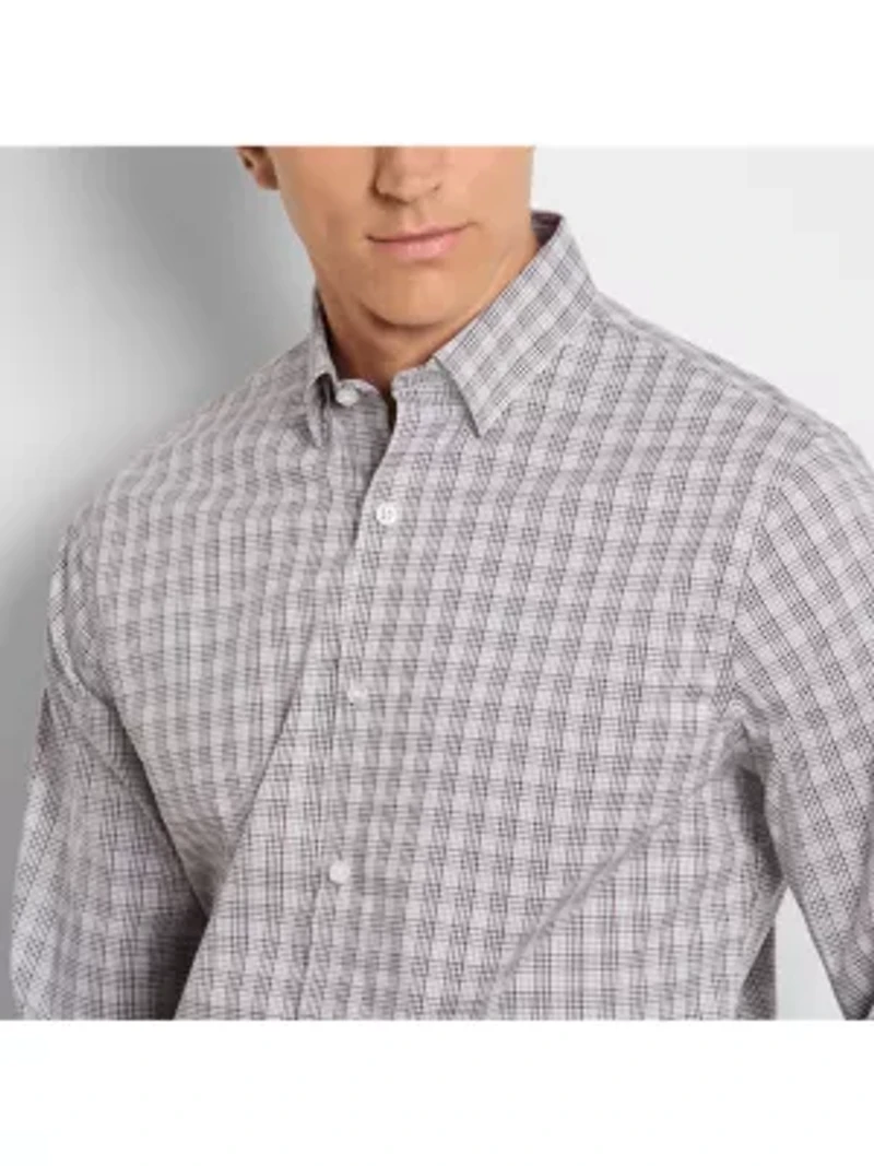 Cronbie Long Sleeve Stainshield Tattersall Shirt