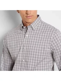 Cronbie Long Sleeve Stainshield Tattersall Shirt