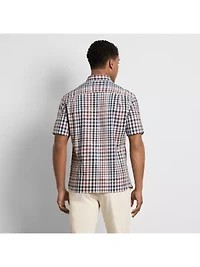 Folsen Stainshield Short Sleeve Tattersall Shirt