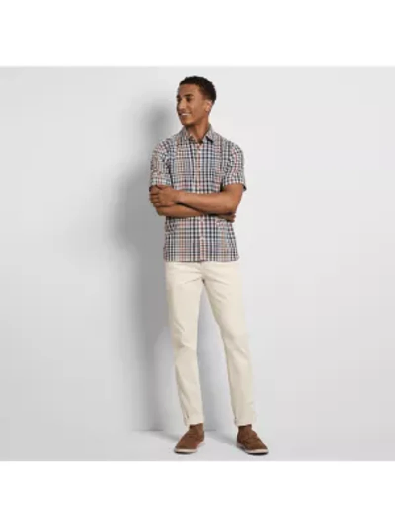 Folsen Stainshield Short Sleeve Tattersall Shirt