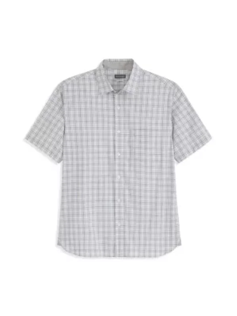 Folsen Stainshield Short Sleeve Plaid Shirt