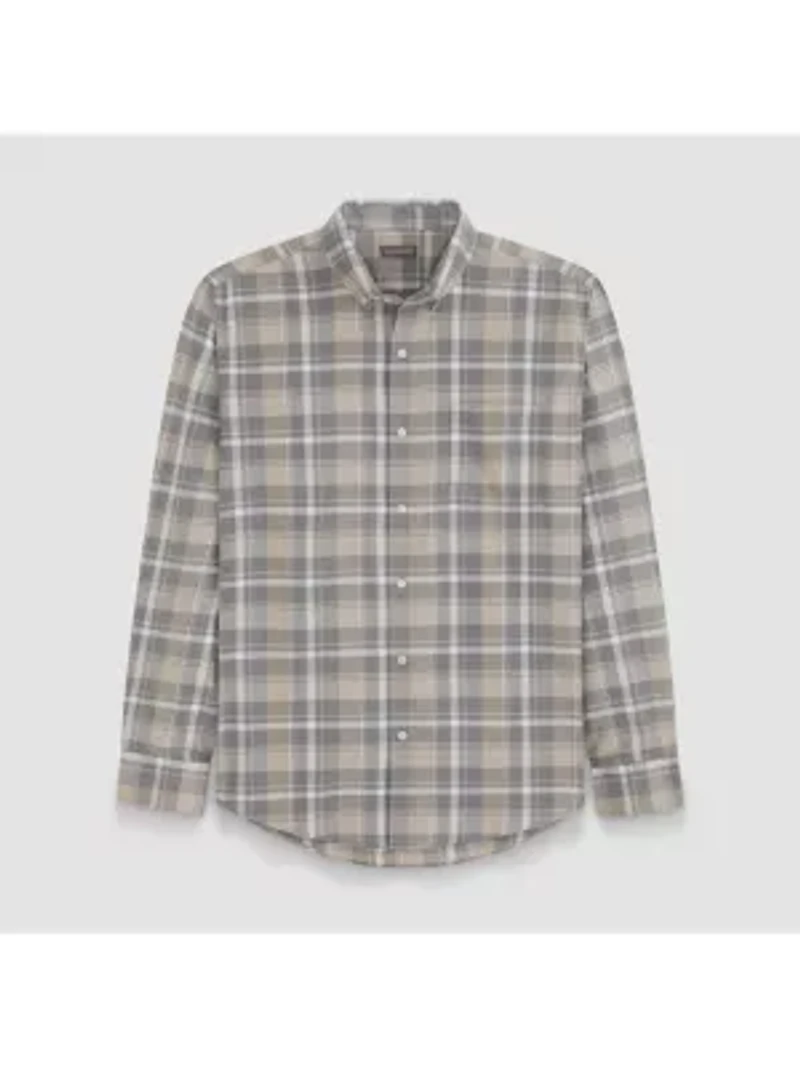 Weekend Twill LS Solid Plaid