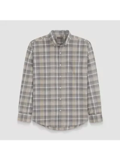 Weekend Twill LS Solid Plaid
