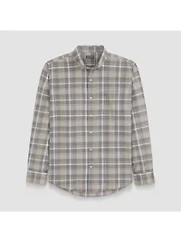 Weekend Twill LS Solid Plaid