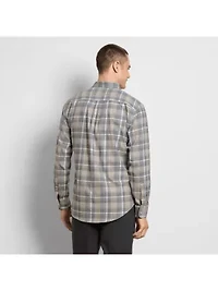 Weekend Twill LS Solid Plaid