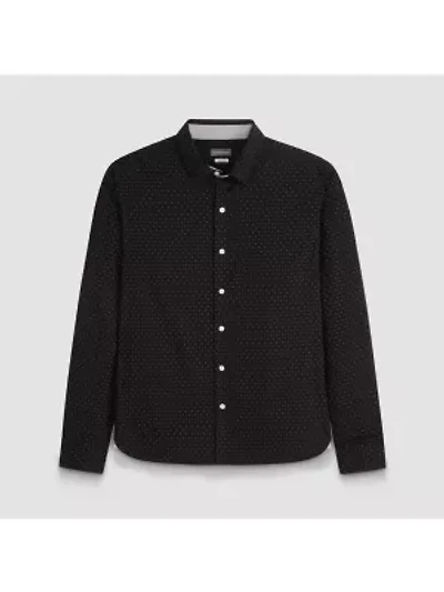 Cronbie Long Sleeve Stainshield Dot Shirt
