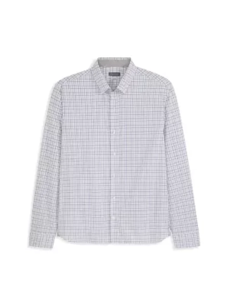 Cronbie Long Sleeve Stainshield Open Plaid Shirt
