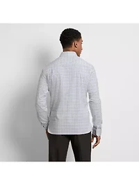 Cronbie Long Sleeve Stainshield Open Plaid Shirt