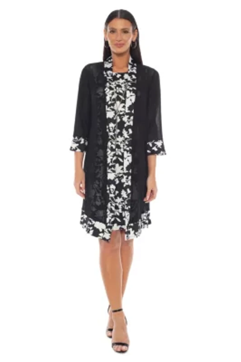 Printed ITY Combo Jacket Dress