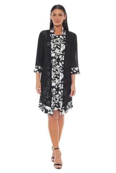 Printed ITY Combo Jacket Dress