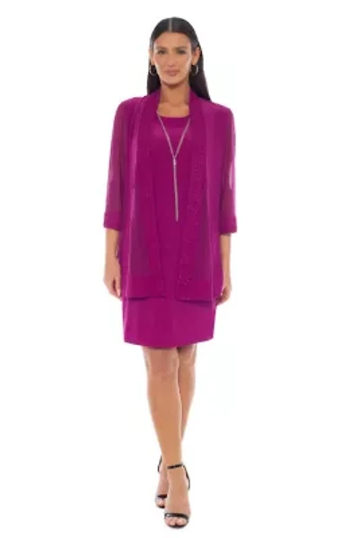 2-Piece ITY Combo Jacket Dress
