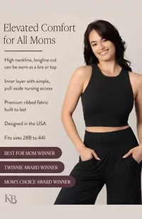 Busty Sublime Maternity & Nursing Longline Bra Top