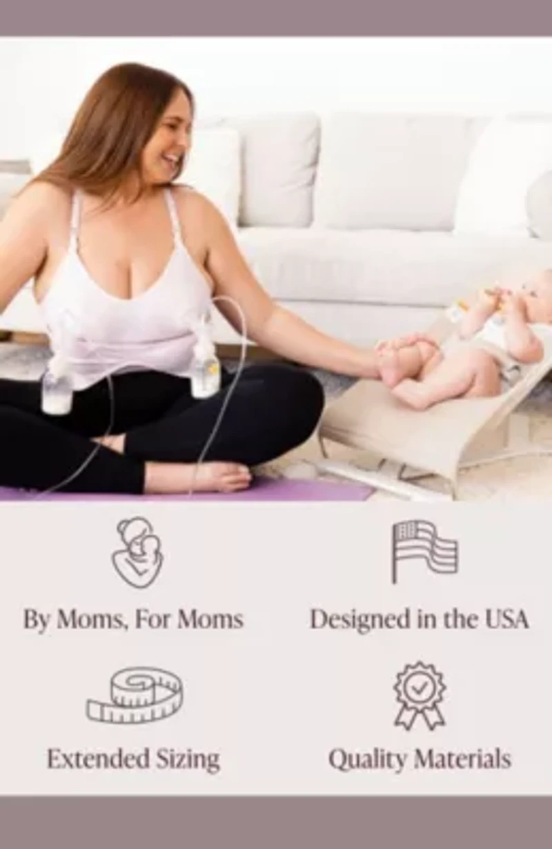 Sublime Hands-Free Pumping & Nursing Sports Bra
