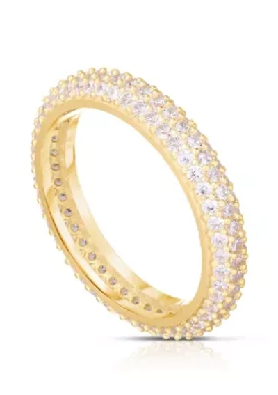 Sterling Silver Cubic Zirconia Band Ring