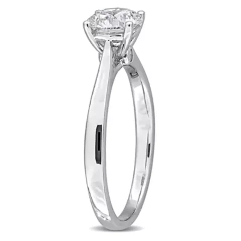 Lab Created Grown Diamond Engagement Ring Sterling Silver
