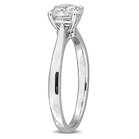 Lab Created Grown Diamond Engagement Ring Sterling Silver