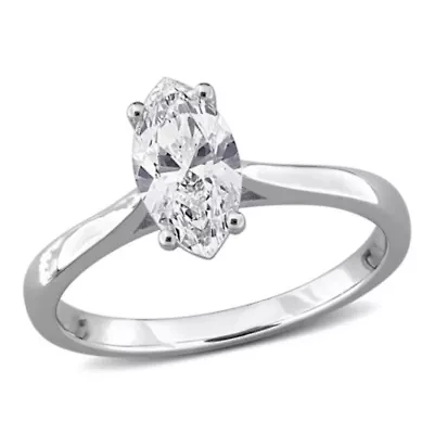 Lab Created Grown Diamonds Ring Sterling Silver