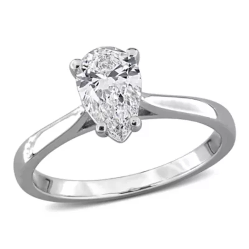 Lab Created Grown Diamonds Ring Sterling Silver