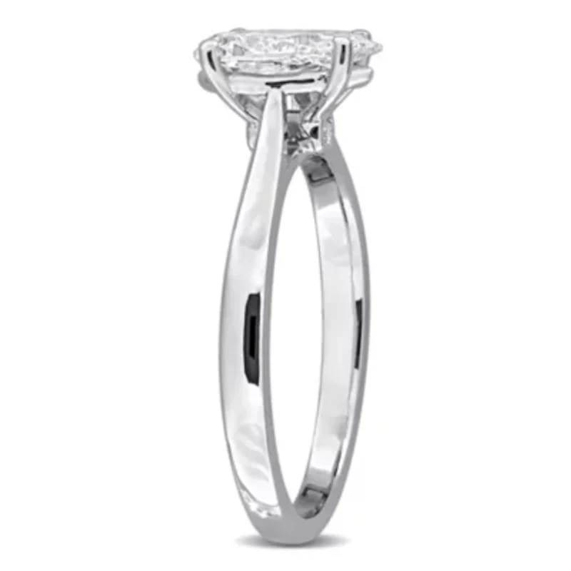 Lab Created Grown Diamonds Ring Sterling Silver