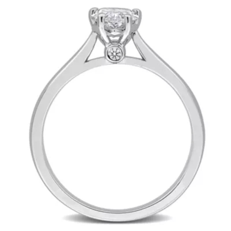 Lab Created Grown Diamonds Ring Sterling Silver