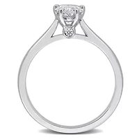 Lab Created Grown Diamonds Ring Sterling Silver