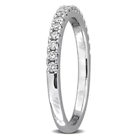 Lab Created Grown Diamond Anniversary Ring Sterling Silver