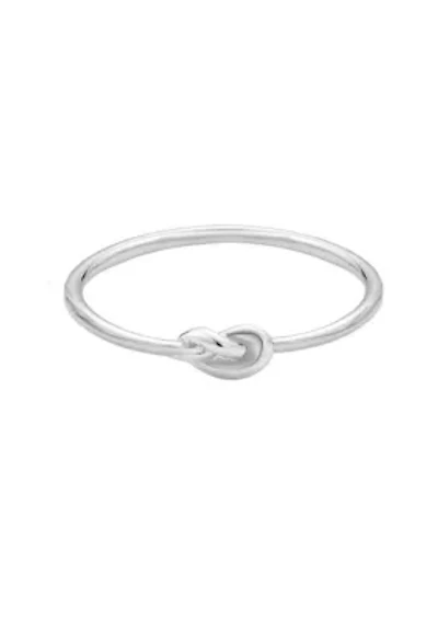 .925 Sterling Silver Dainty Knot Ring