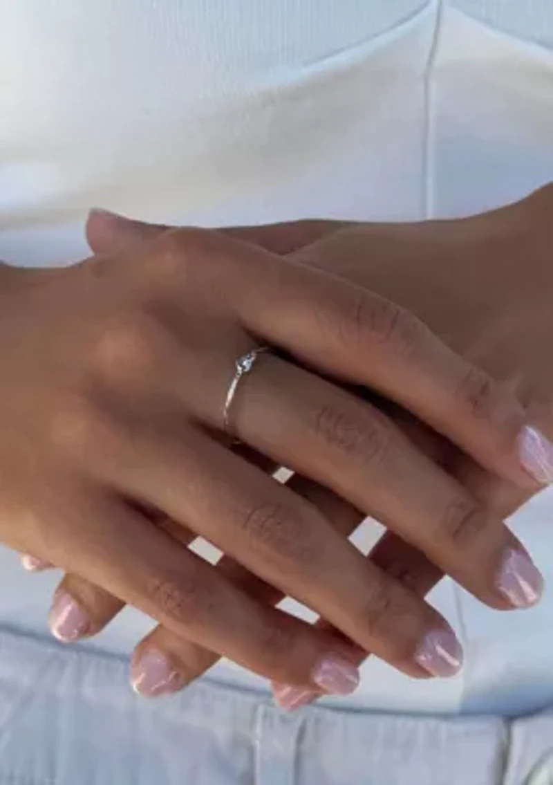 .925 Sterling Silver Dainty Knot Ring