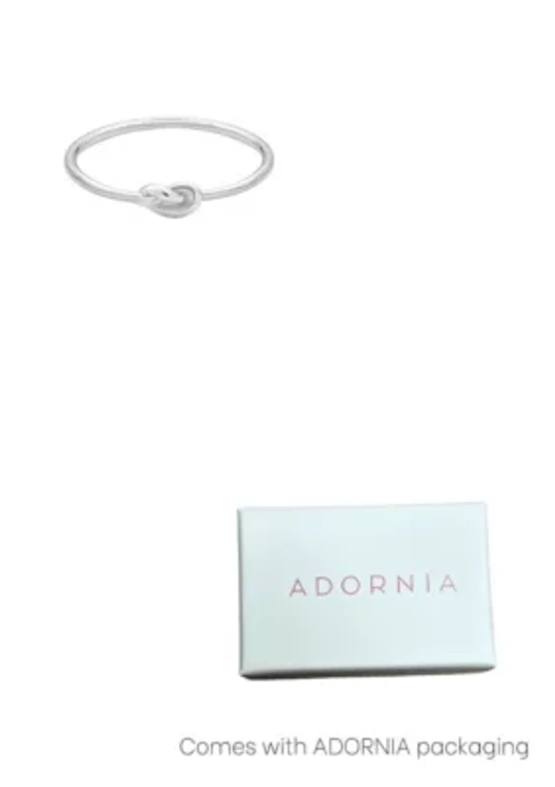 .925 Sterling Silver Dainty Knot Ring