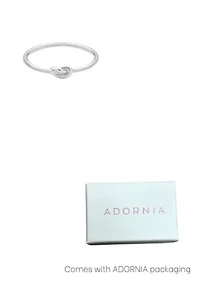 .925 Sterling Silver Dainty Knot Ring