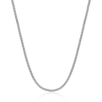 Stainless Steel 4mm Curb Chain Necklace
