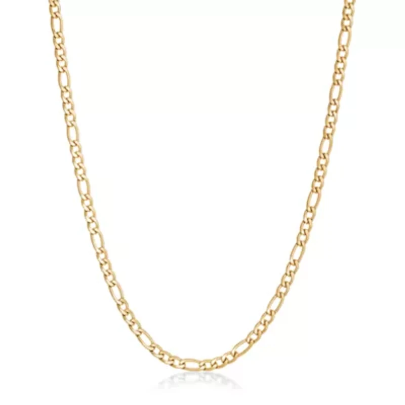 Stainless Steel 4mm Figaro Chain Necklace