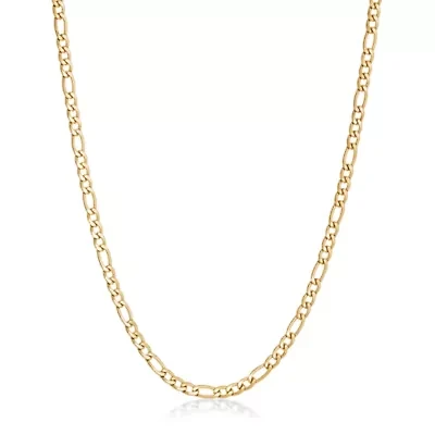 Stainless Steel 4mm Figaro Chain Necklace