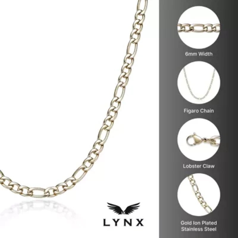 Stainless Steel 6mm Figaro Chain Necklace