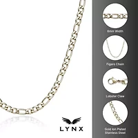 Stainless Steel 6mm Figaro Chain Necklace