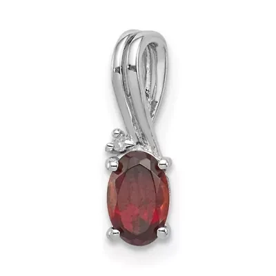 1/2 ct. t.w. Sky Blue Topaz and 0.004 ct. t.w. Diamond Pendant in Rhodium-plated Sterling Silver