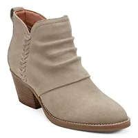 Chandy Block Heel Casual Ankle Booties