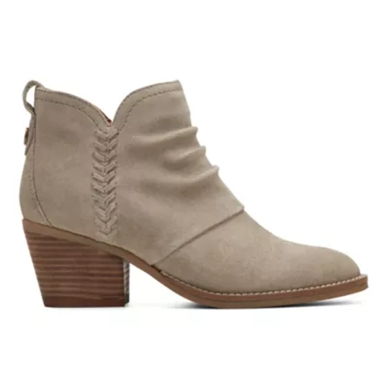 Chandy Block Heel Casual Ankle Booties