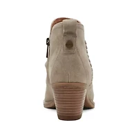 Chandy Block Heel Casual Ankle Booties