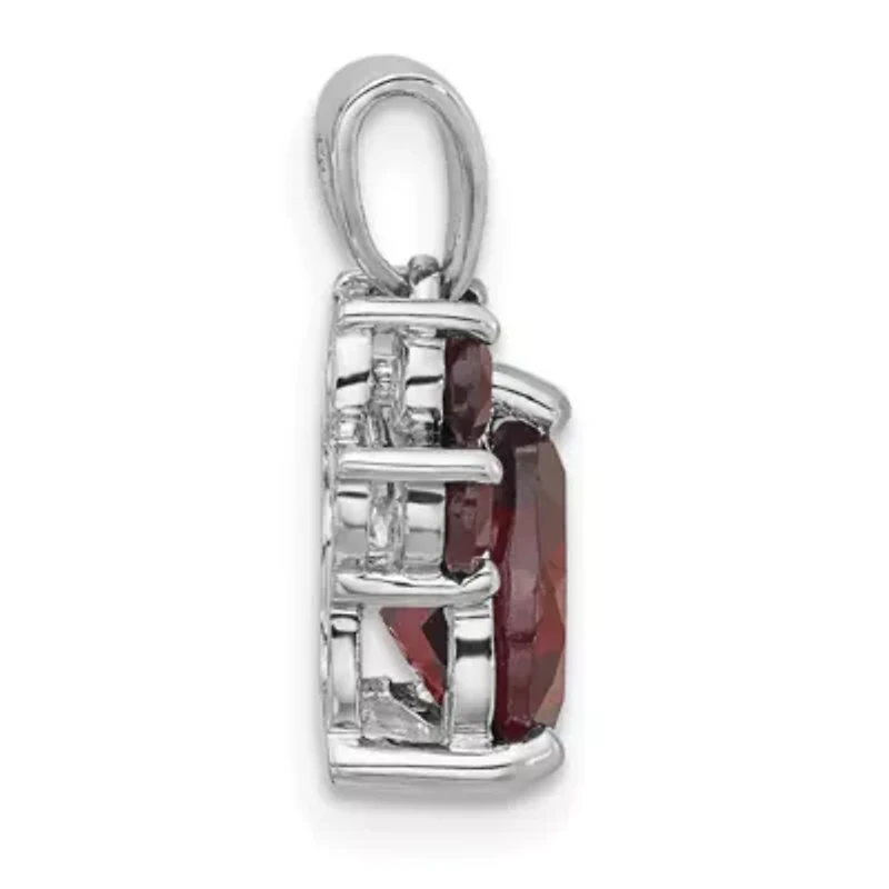 1.56 ct. t.w. Citrine Polished Paw Pendant in Rhodium-plated Sterling Silver