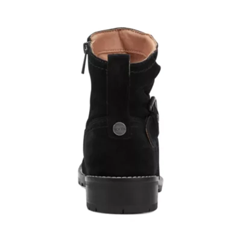 Thrill Round Toe Casual Ruched Ankle Booties