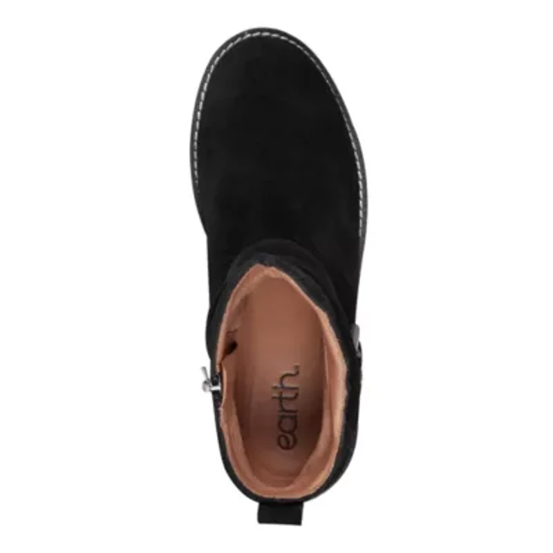 Thrill Round Toe Casual Ruched Ankle Booties